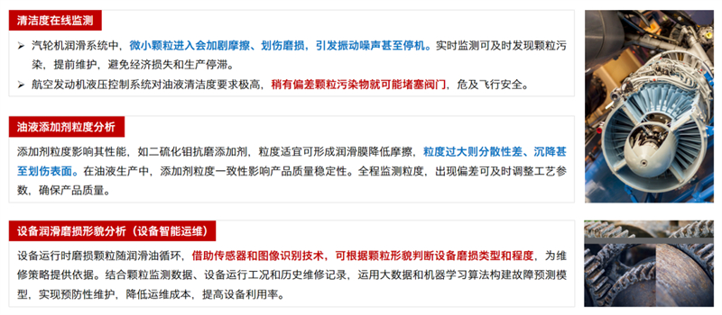 油液清潔度、添加劑粒度、設備磨損分析